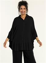 Studio - Joanna Poncho Bluse, Sort